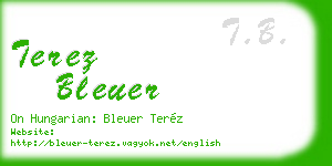 terez bleuer business card