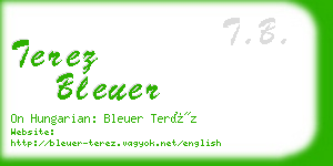 terez bleuer business card